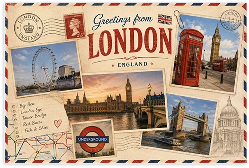 Carte postale Londres