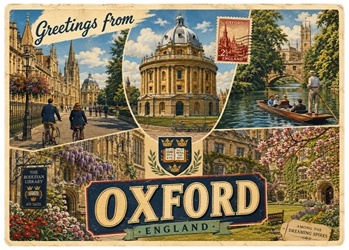 Carte postale Oxford