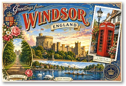 Carte postale Windsor